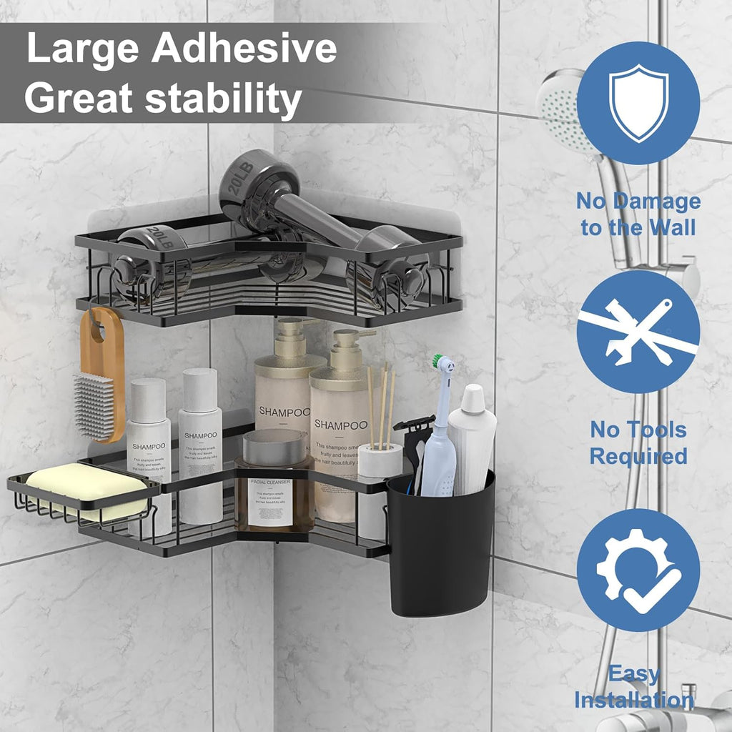 Iron Coated Shelf Organizer - Set of 2