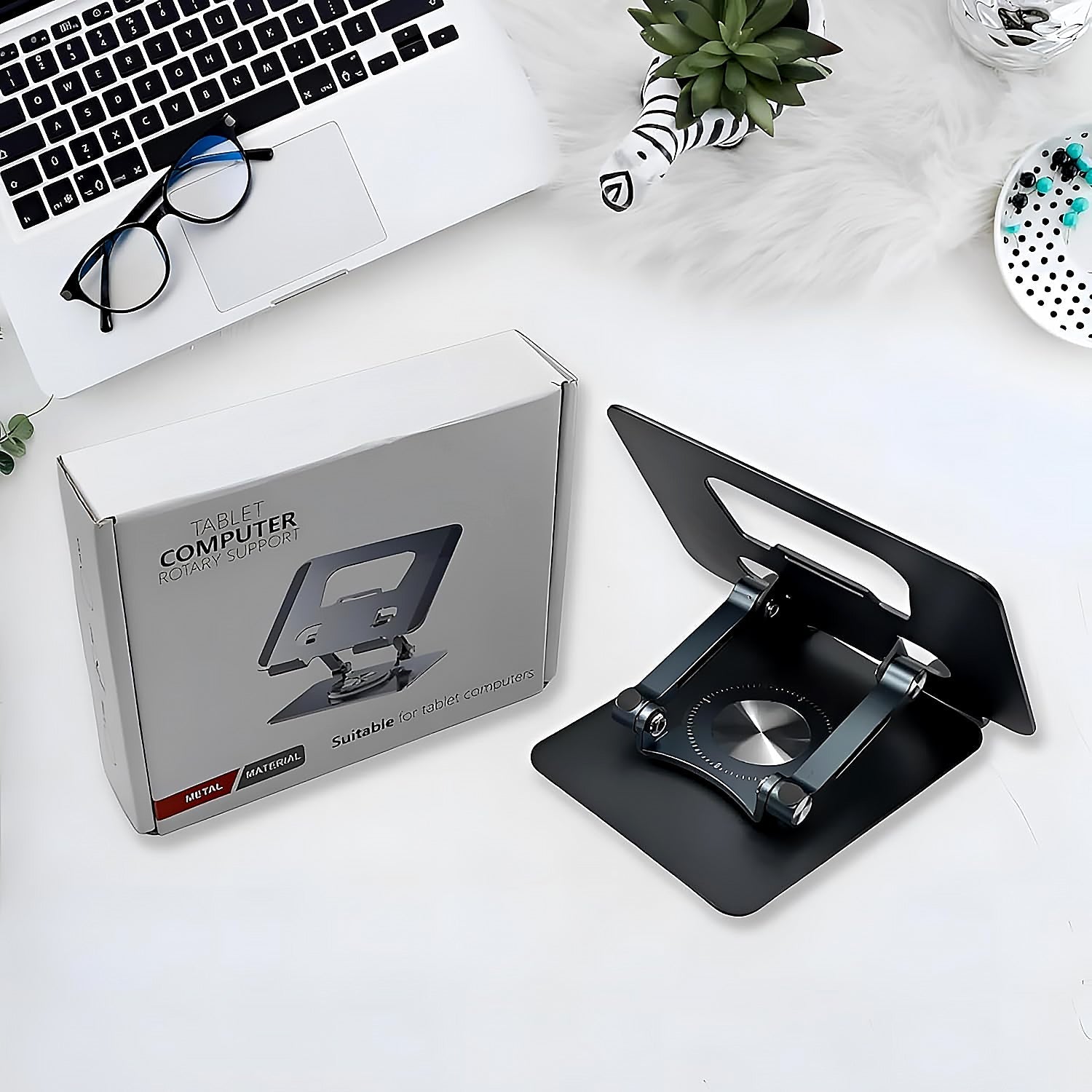 360° Rotating Aluminum Alloy Laptop Stand
