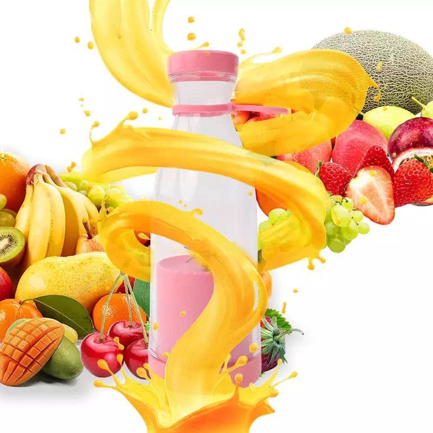 Portable Smoothie Blender 420ml - Multicolor