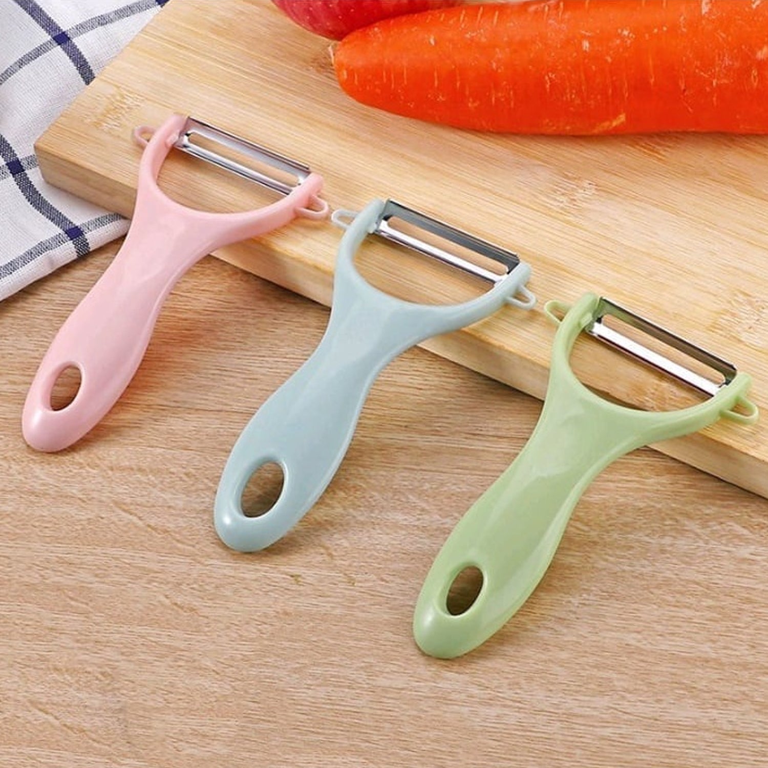 Kitchen Knife Trio & Peeler Set
