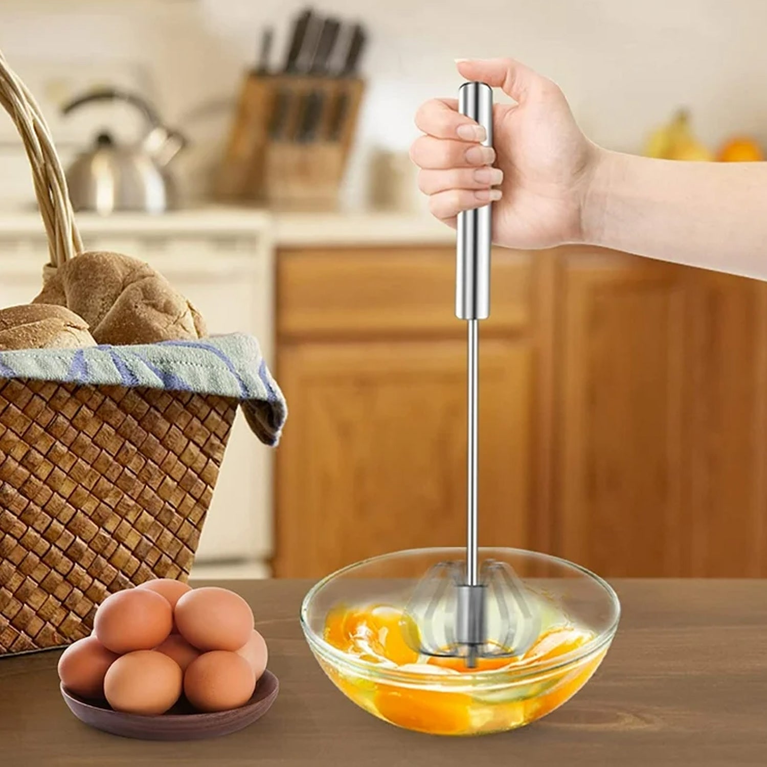Stainless Steel Egg Whisk Blender - 35cm