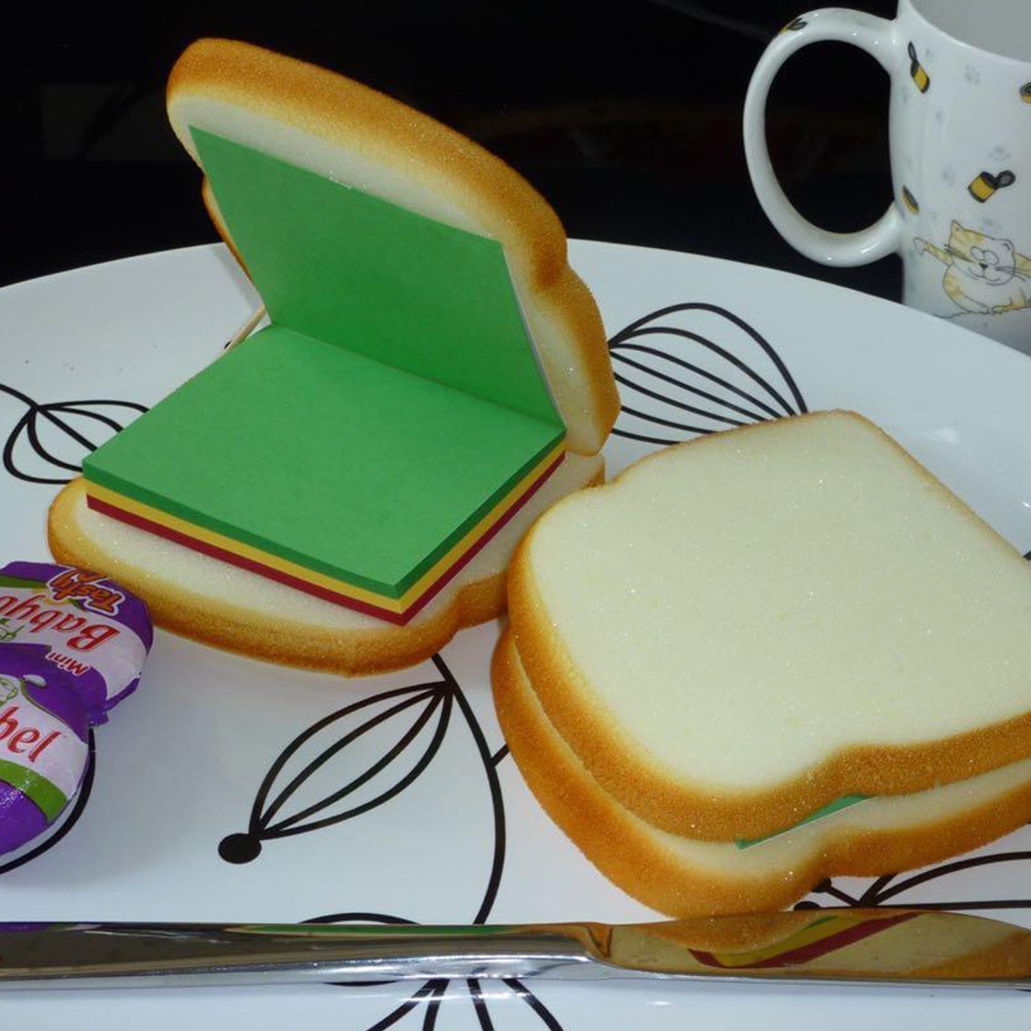 Sandwich-Shaped Multicolor Sticky Notes