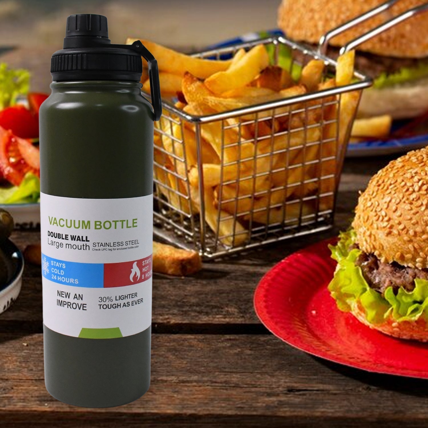 Stainless Steel Vacuum Insulated Bottle - 1000ml