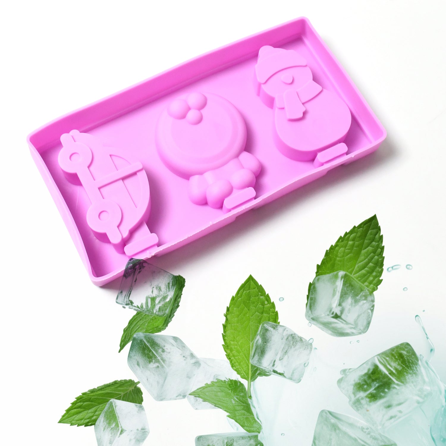 Silicone Popsicle Molds with Lids
