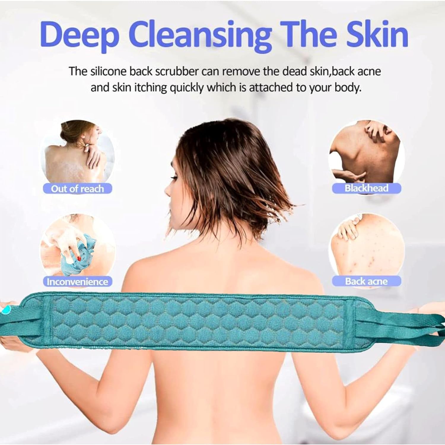 Dual-Sided Bath Scrubber Set