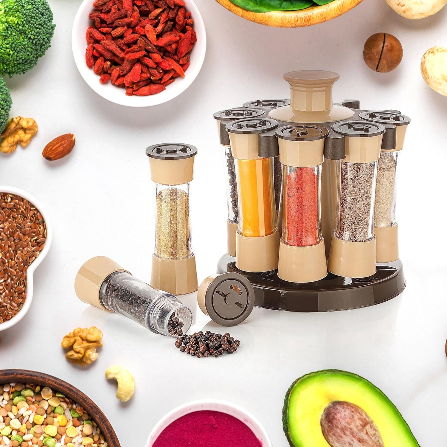 360° Revolving Spice Rack - 8 Jars