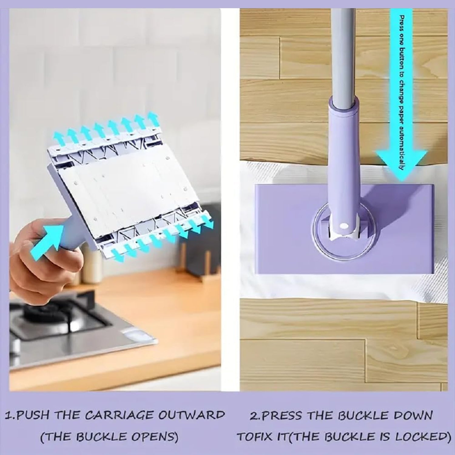 Automatic Push-Pull Mini Mop