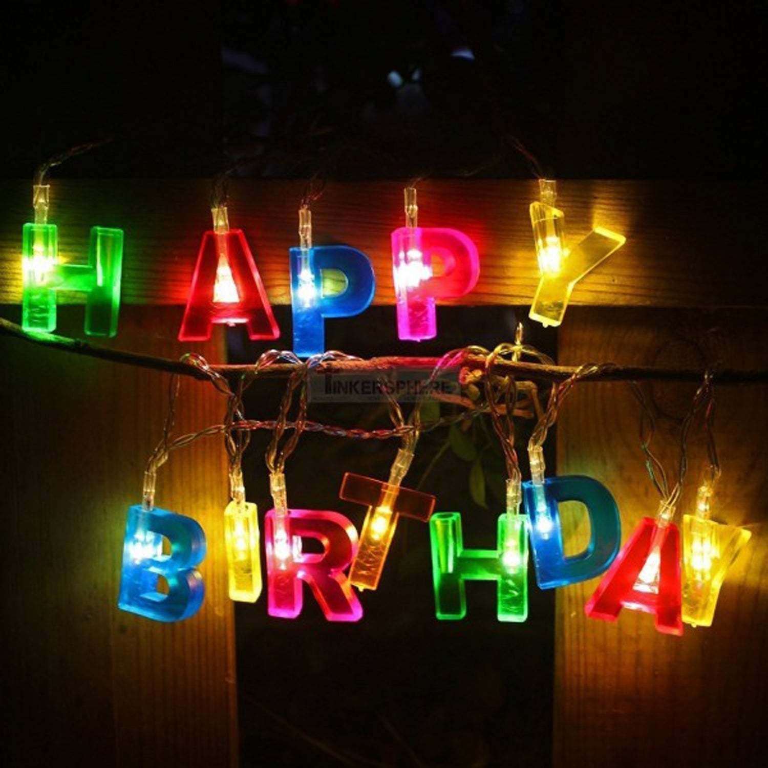 Happy Birthday 13 LED Letter String Lights