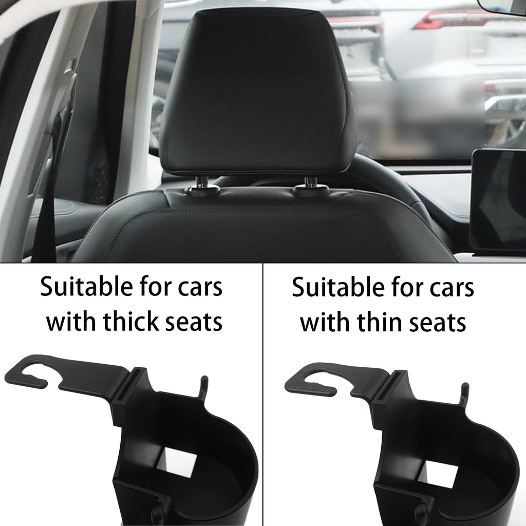 3-in-1 Car Headrest Organizer & Cupholder -  Set of 2