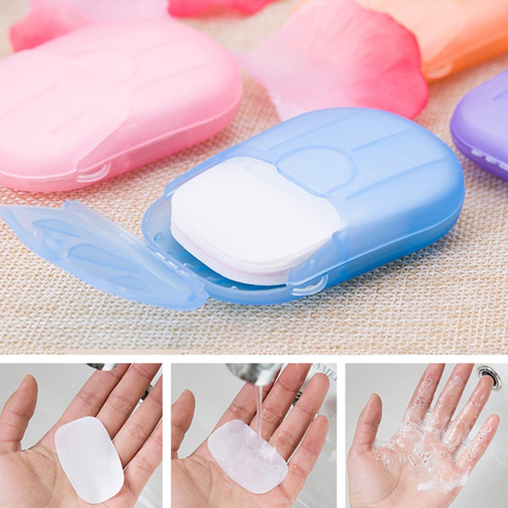 Travel-Friendly Soap Sheets - 20 Packs