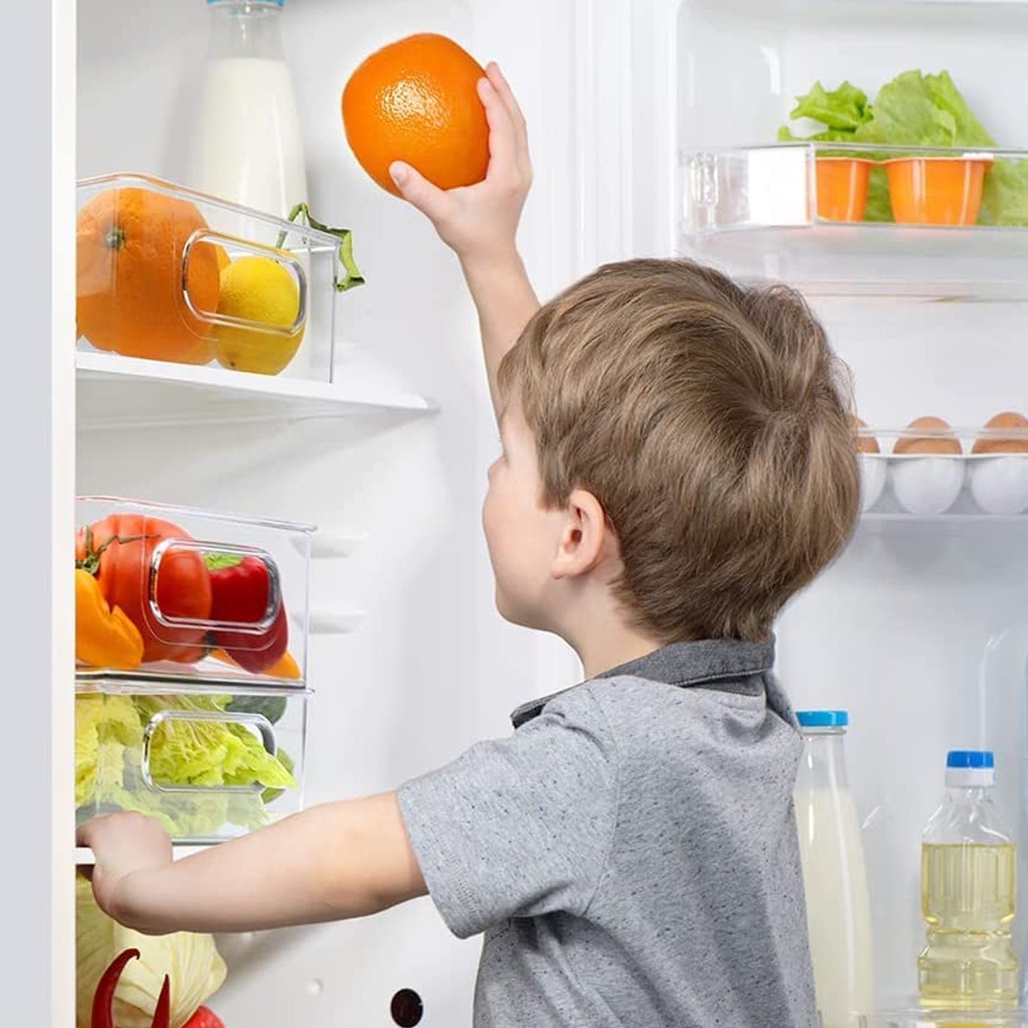 Stackable Fridge Organizers - Set of 2