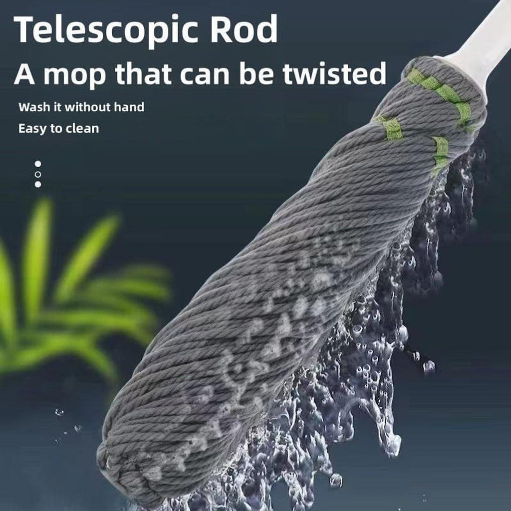 Self-Wringing Twist Mop, Stainless Handle