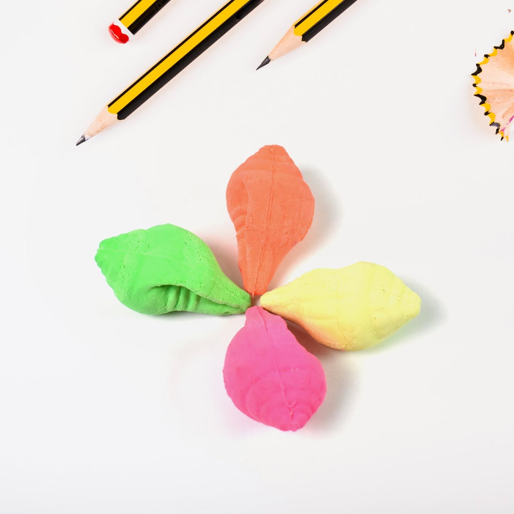 Shankh-Shaped Eraser - Mix Colors