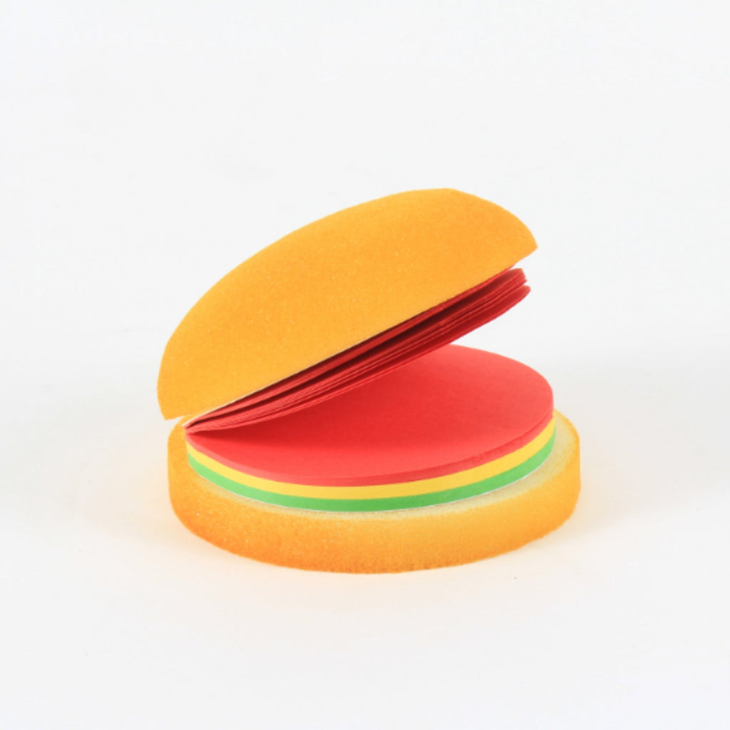 Burger-Shaped Multicolor Sticky Notes