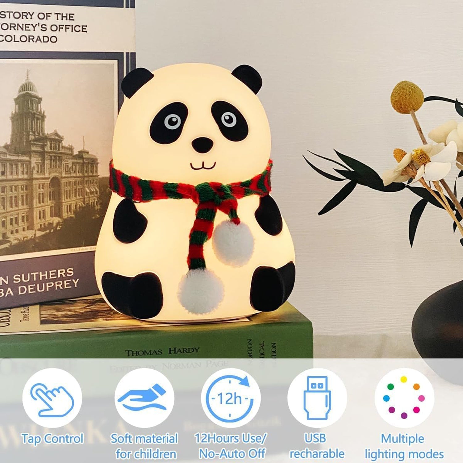 Panda LED Silicone Touch Lamp