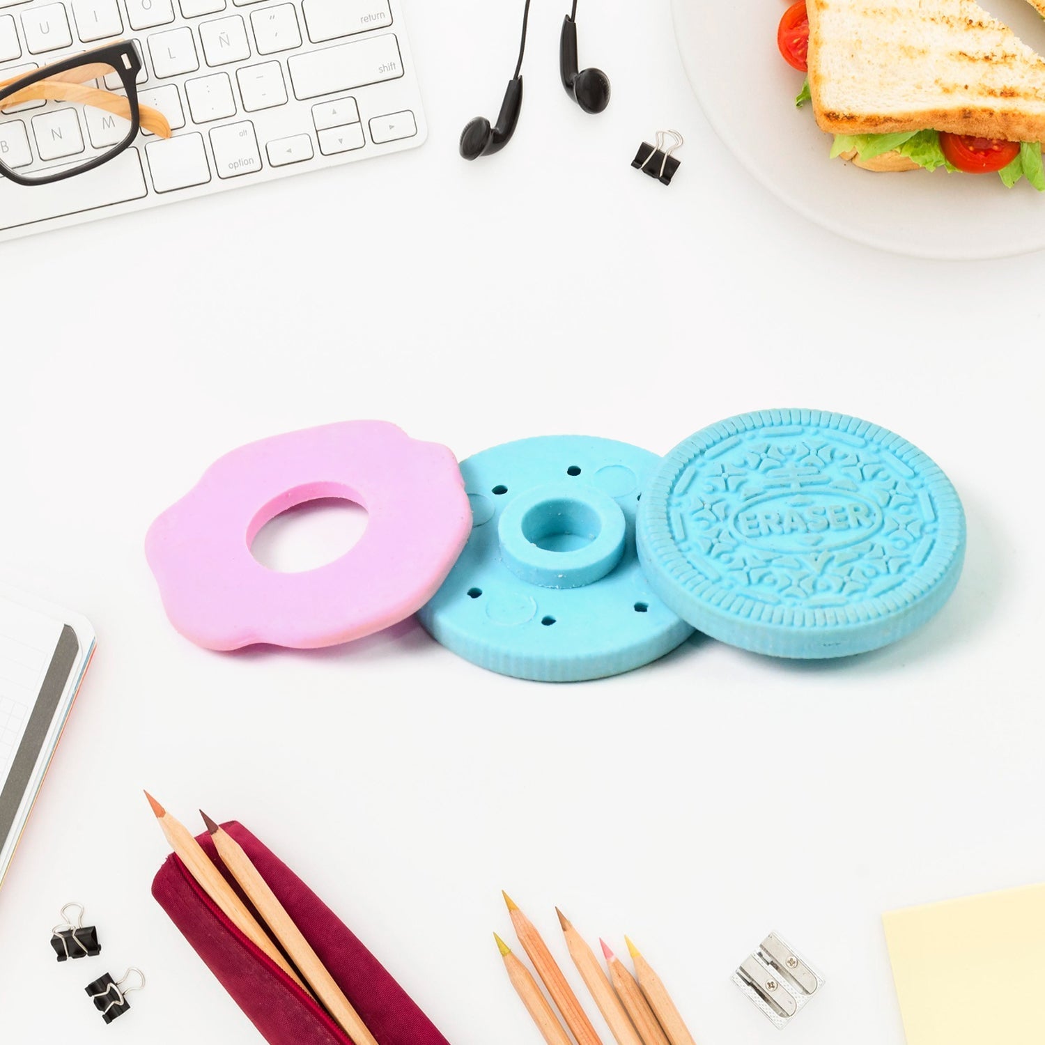 Biscuit-Shaped Creative Eraser