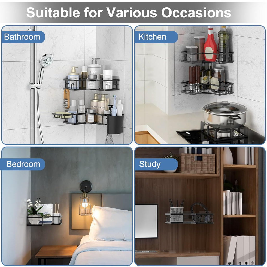 Iron Coated Shelf Organizer - Set of 2