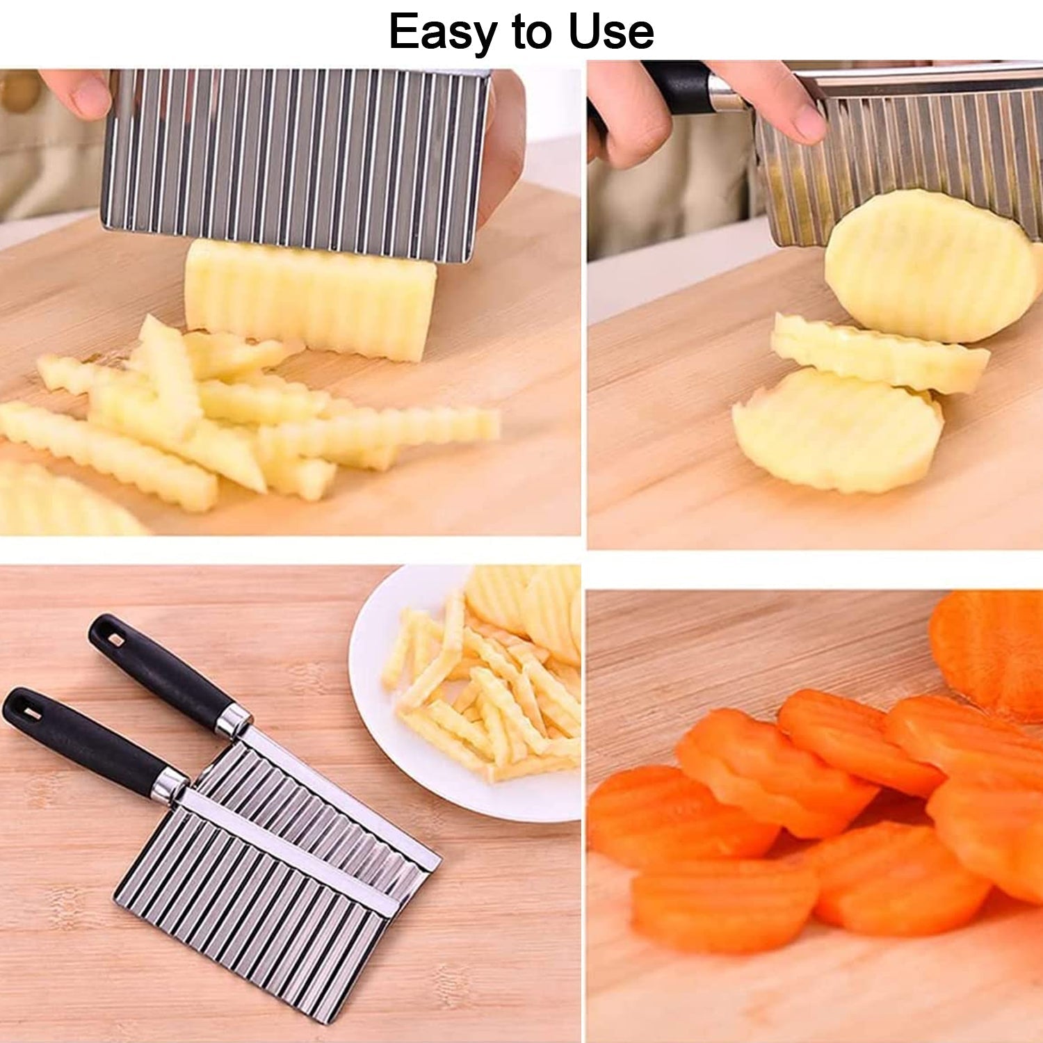Stainless Steel Crinkle Vegetable Cutter
