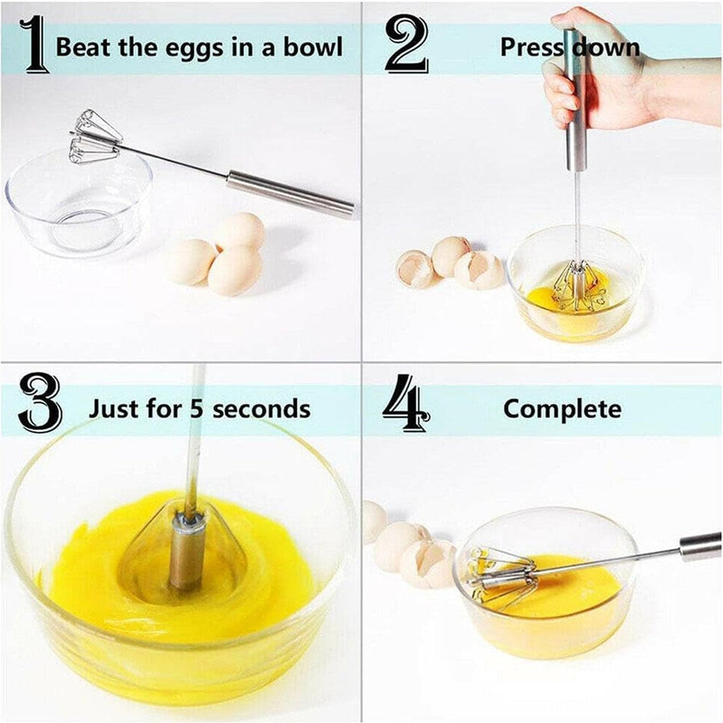 Stainless Steel Egg Whisk Blender - 35cm