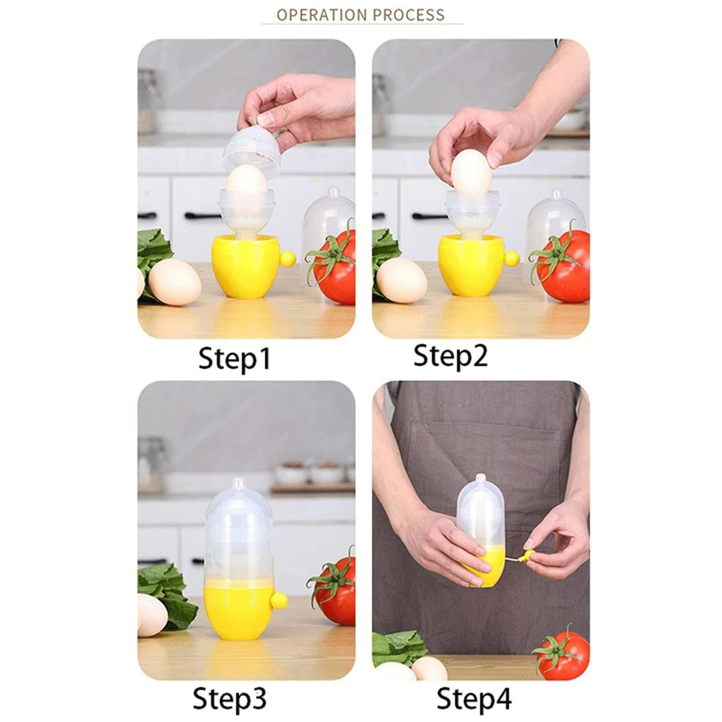 Manual Egg Scrambler and Yolk Mixer