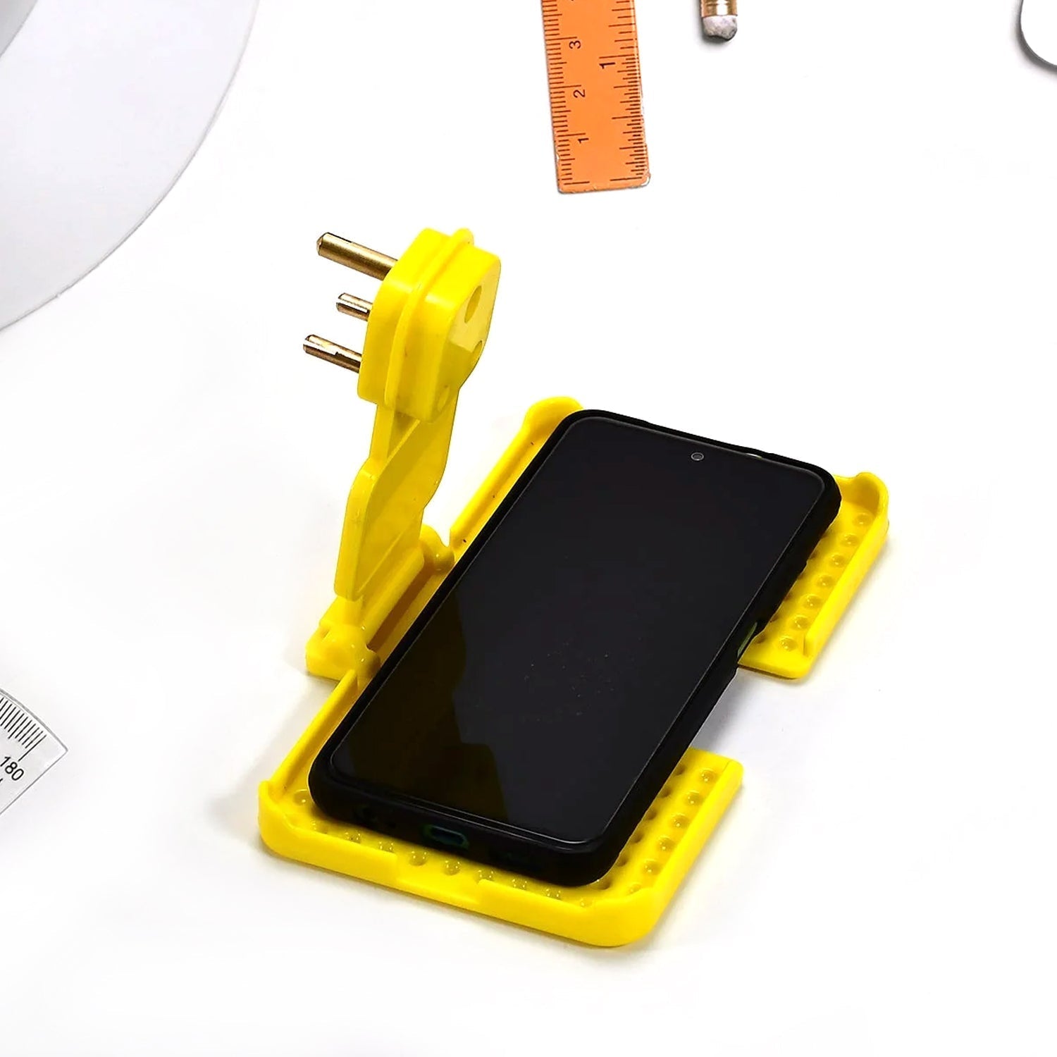 Wall-Mounted Mobile Holder for Charging - Green