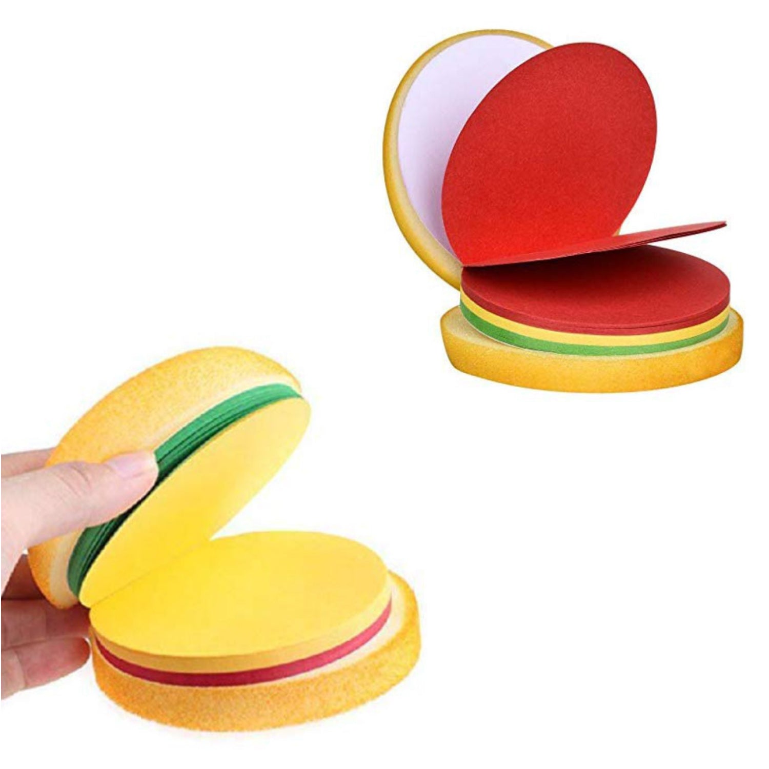 Burger-Shaped Multicolor Sticky Notes