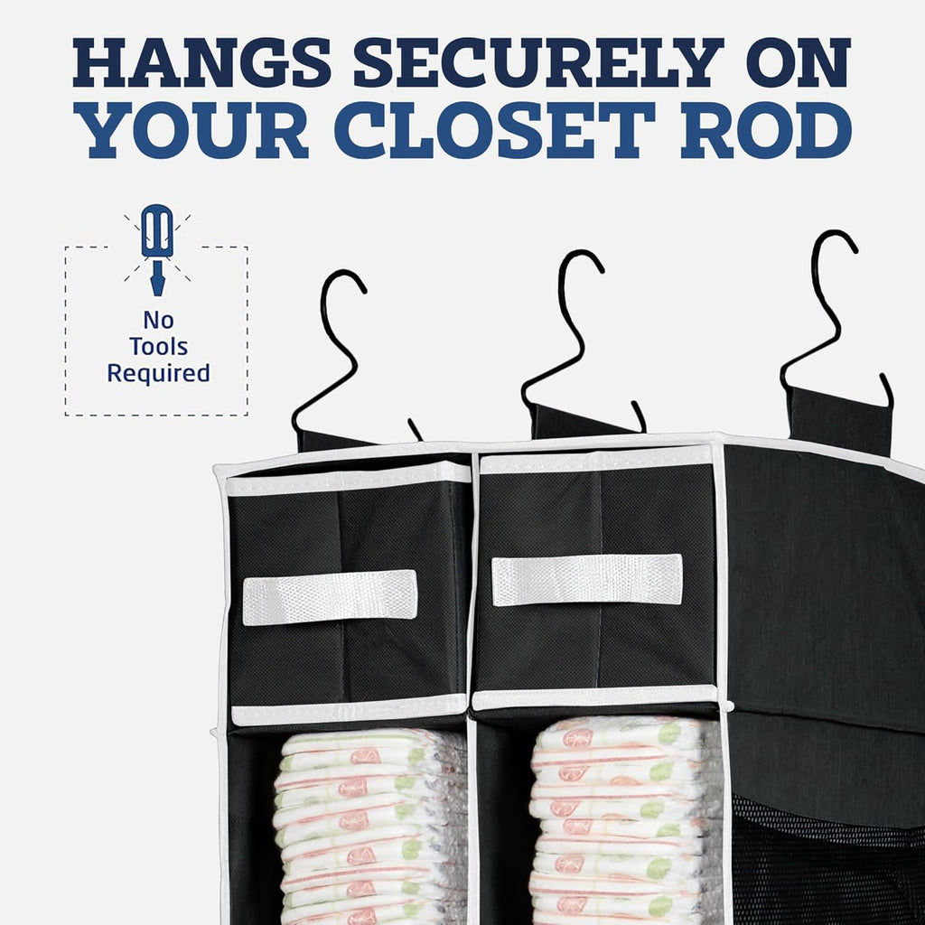 Foldable Hanging Storage Set - 9 Shelf