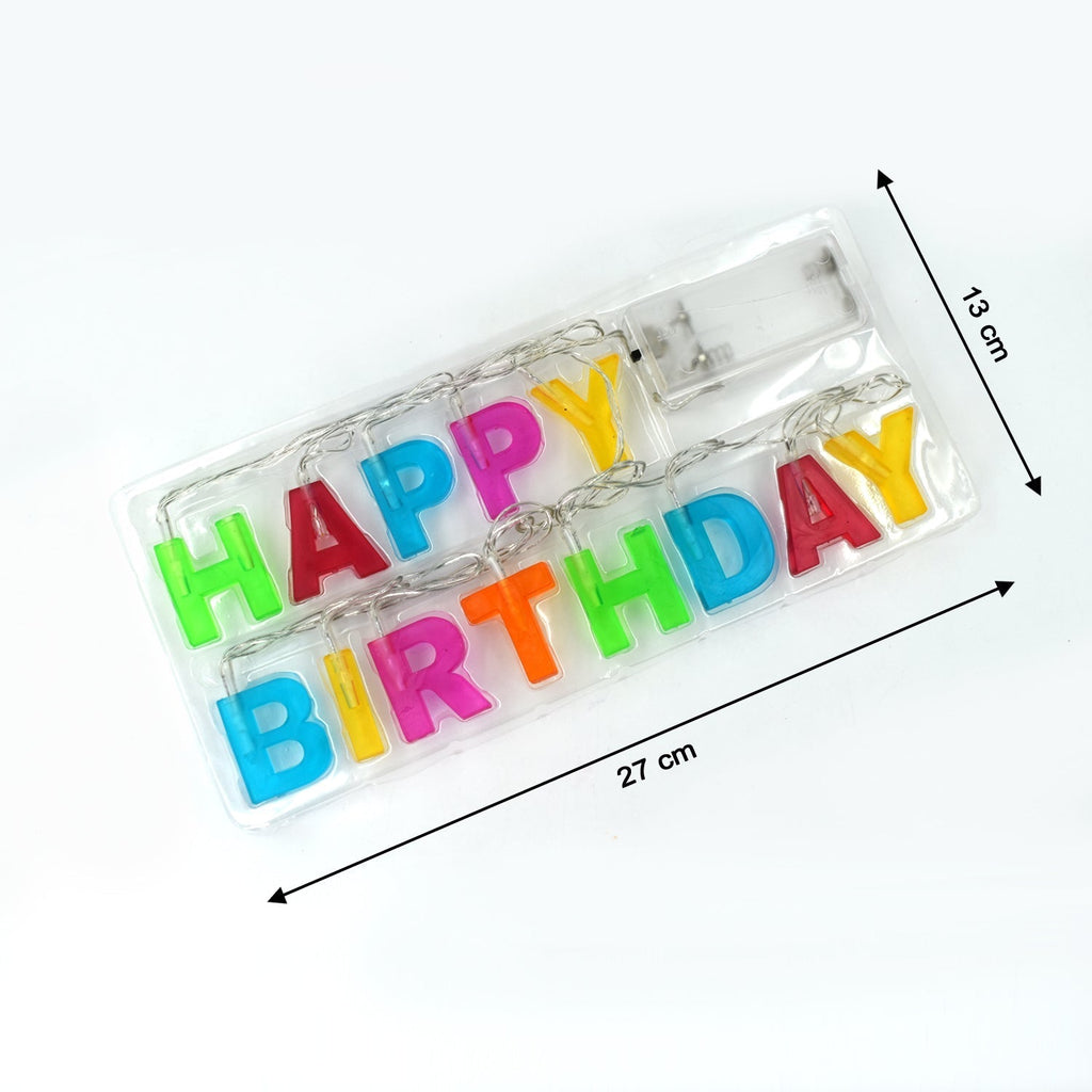 Happy Birthday 13 LED Letter String Lights