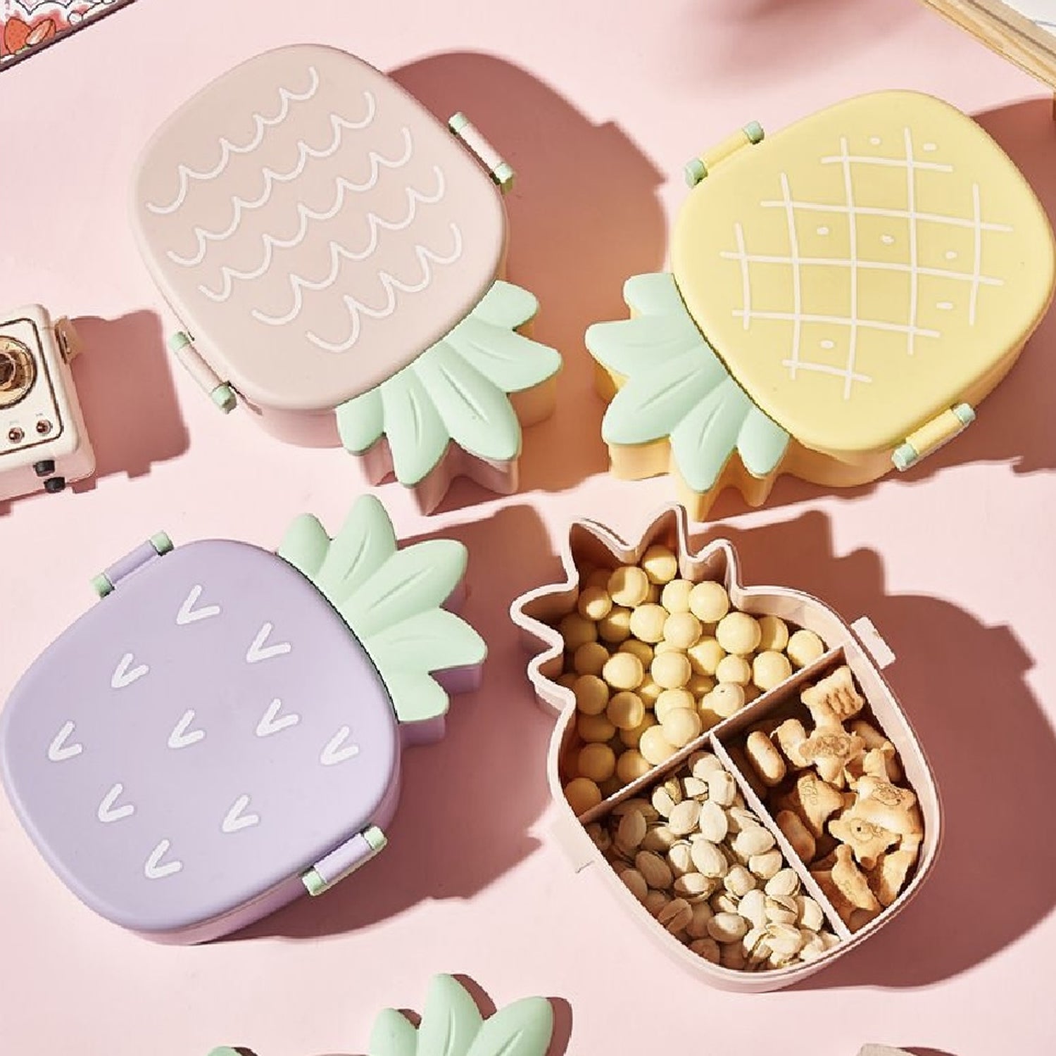 Kids Pineapple Shaped Lunch Box