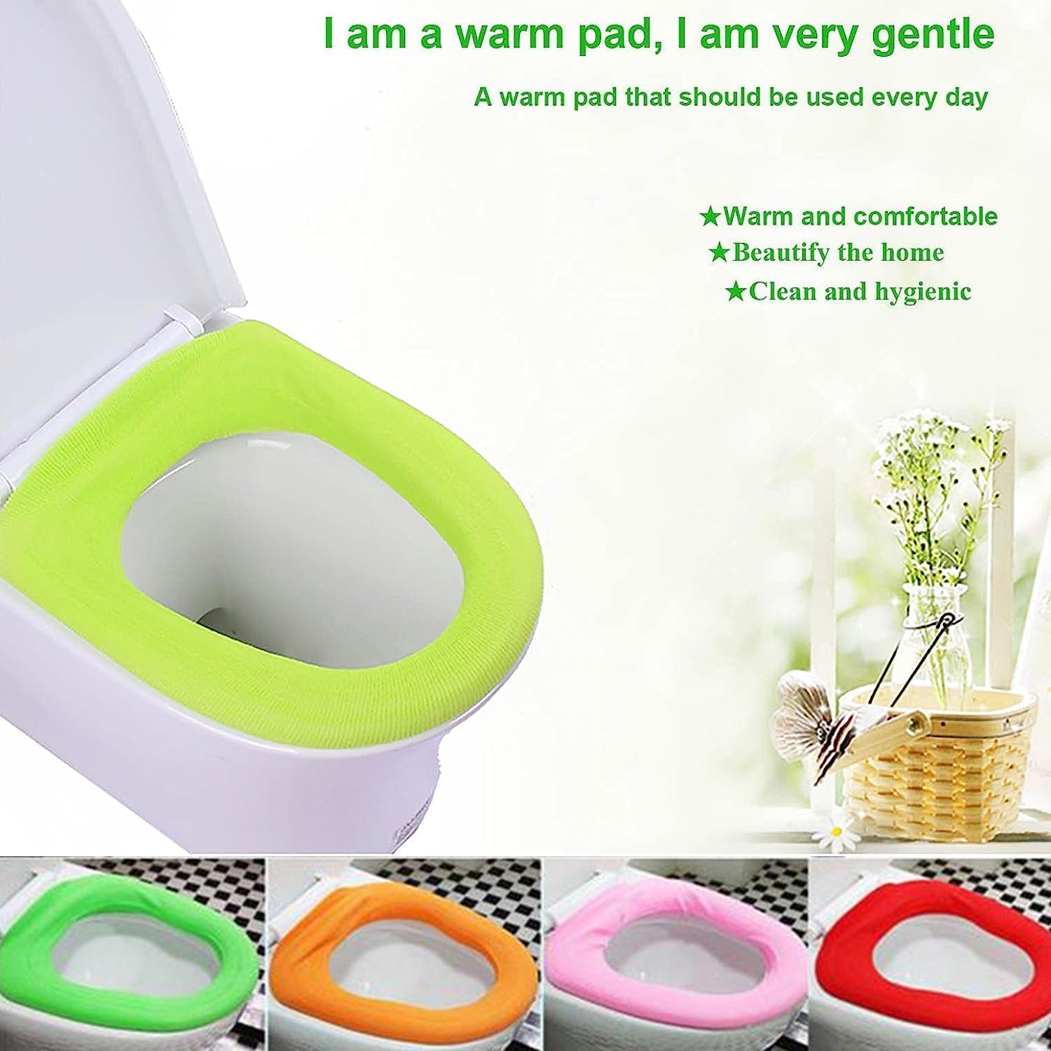 Stretchable Toilet Seat Warmer Cover