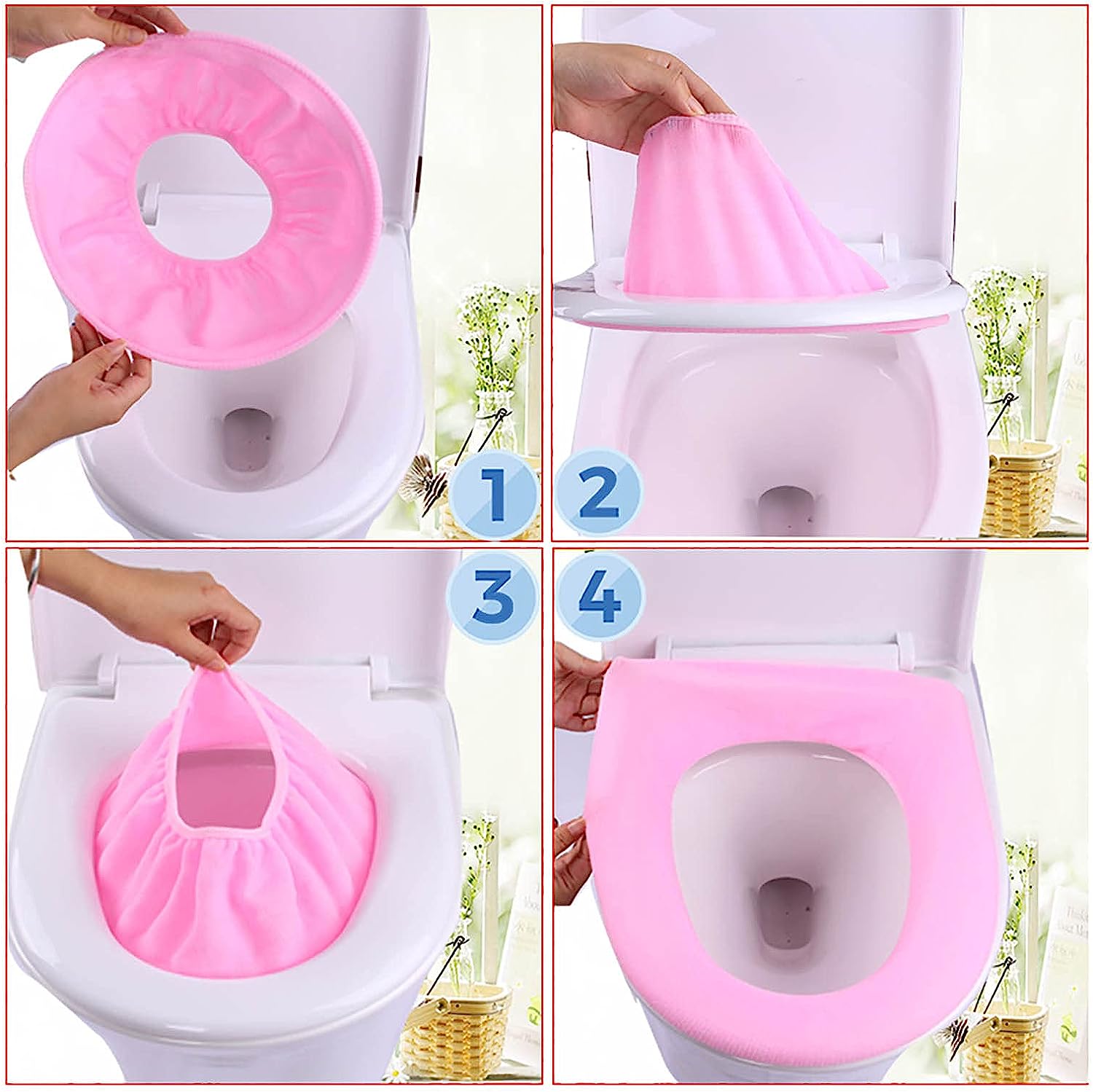 Stretchable Toilet Seat Warmer Cover
