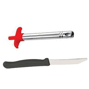 Stainless Steel Knife & Gas Lighter