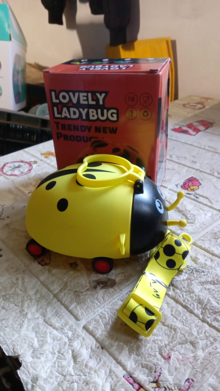 Bug-Shaped Kids Water Bottle with Strap