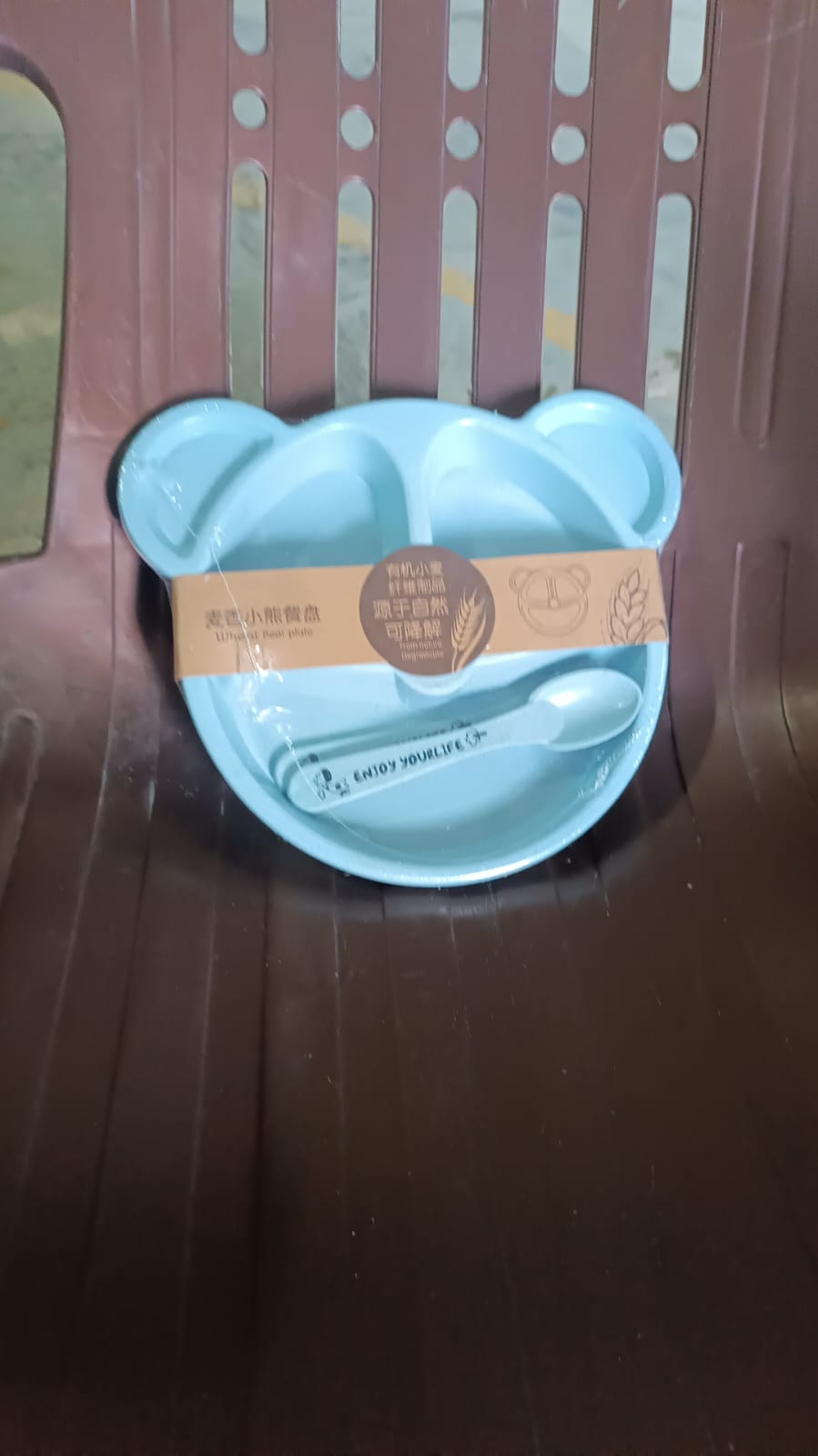 Kids' 3-Compartment Food Tray Set