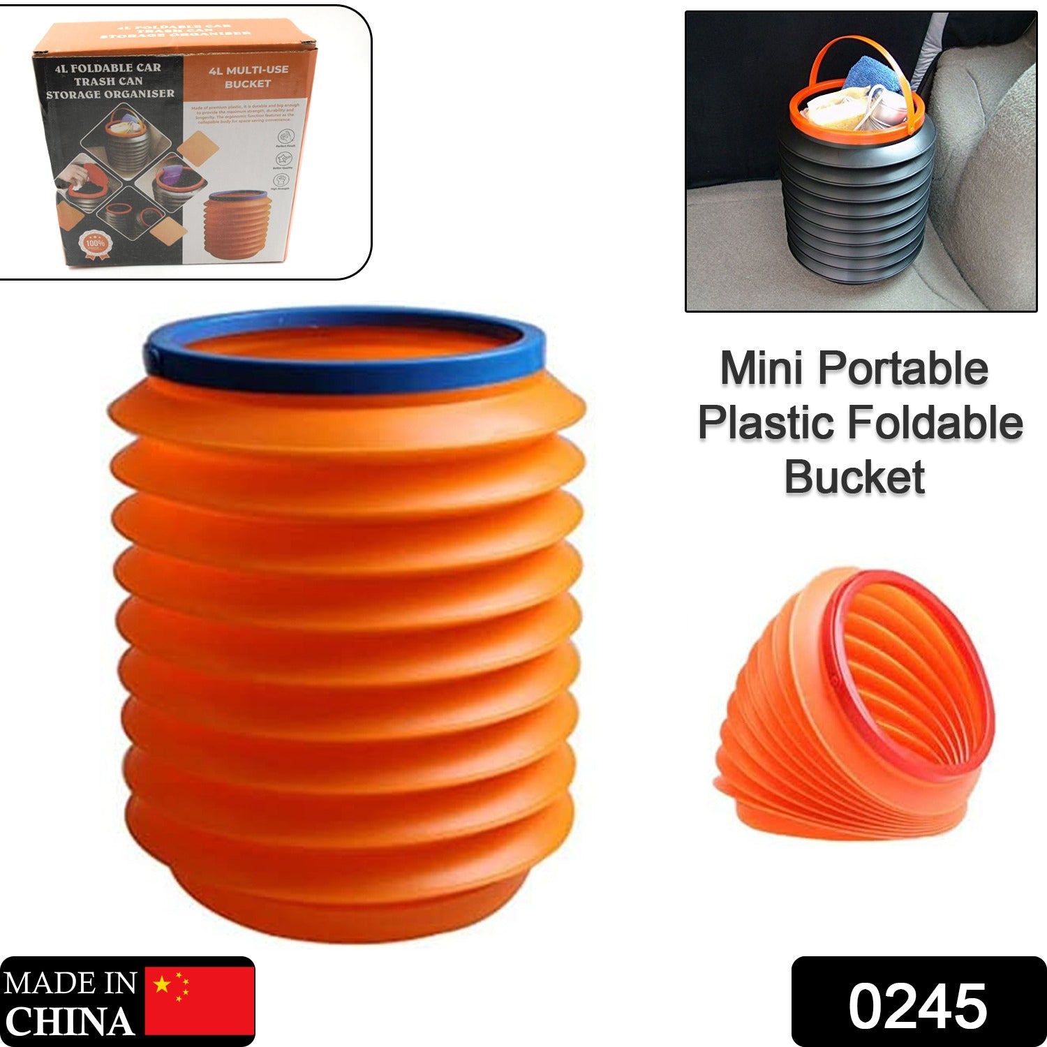 Foldable Multi-Purpose Utility Bucket
