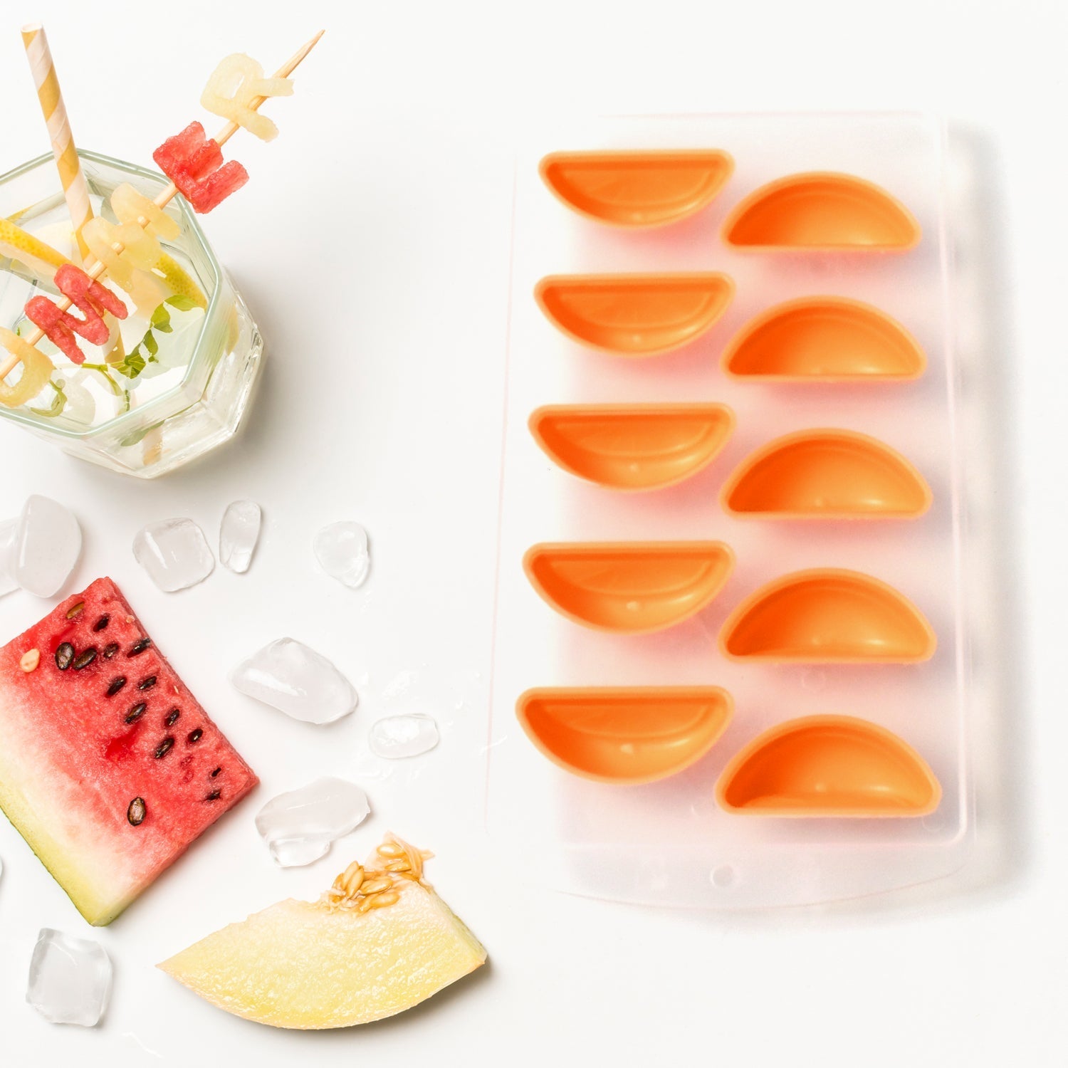 Multi-Fruit Shape Silicone Ice Cube Tray