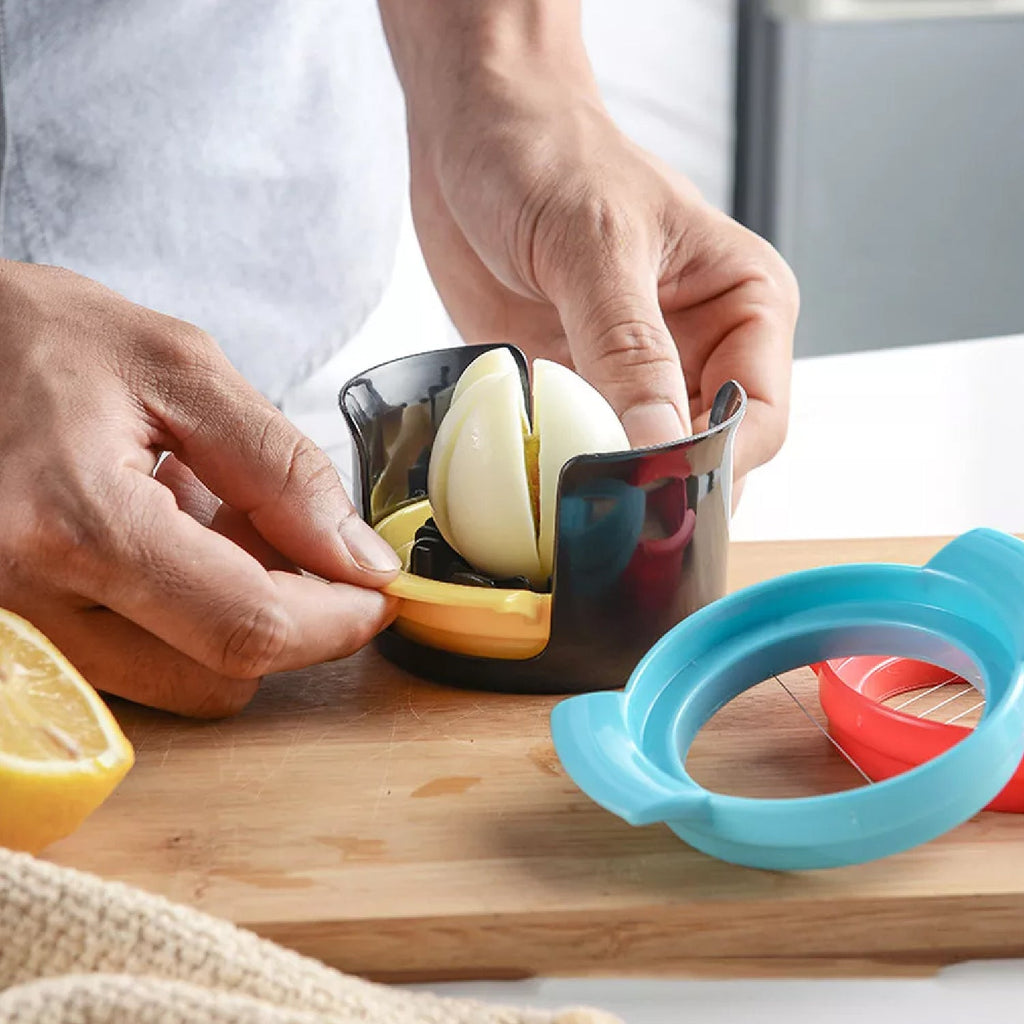 3-in-1 Stainless Steel Egg Cutter
