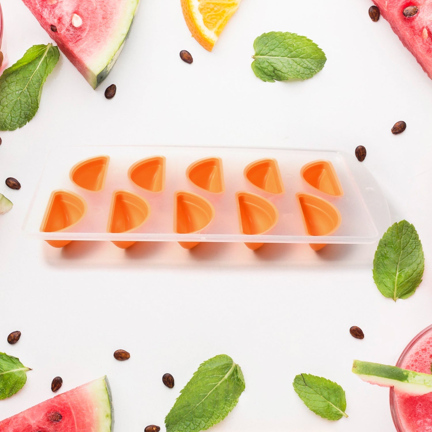 Multi-Fruit Shape Silicone Ice Cube Tray
