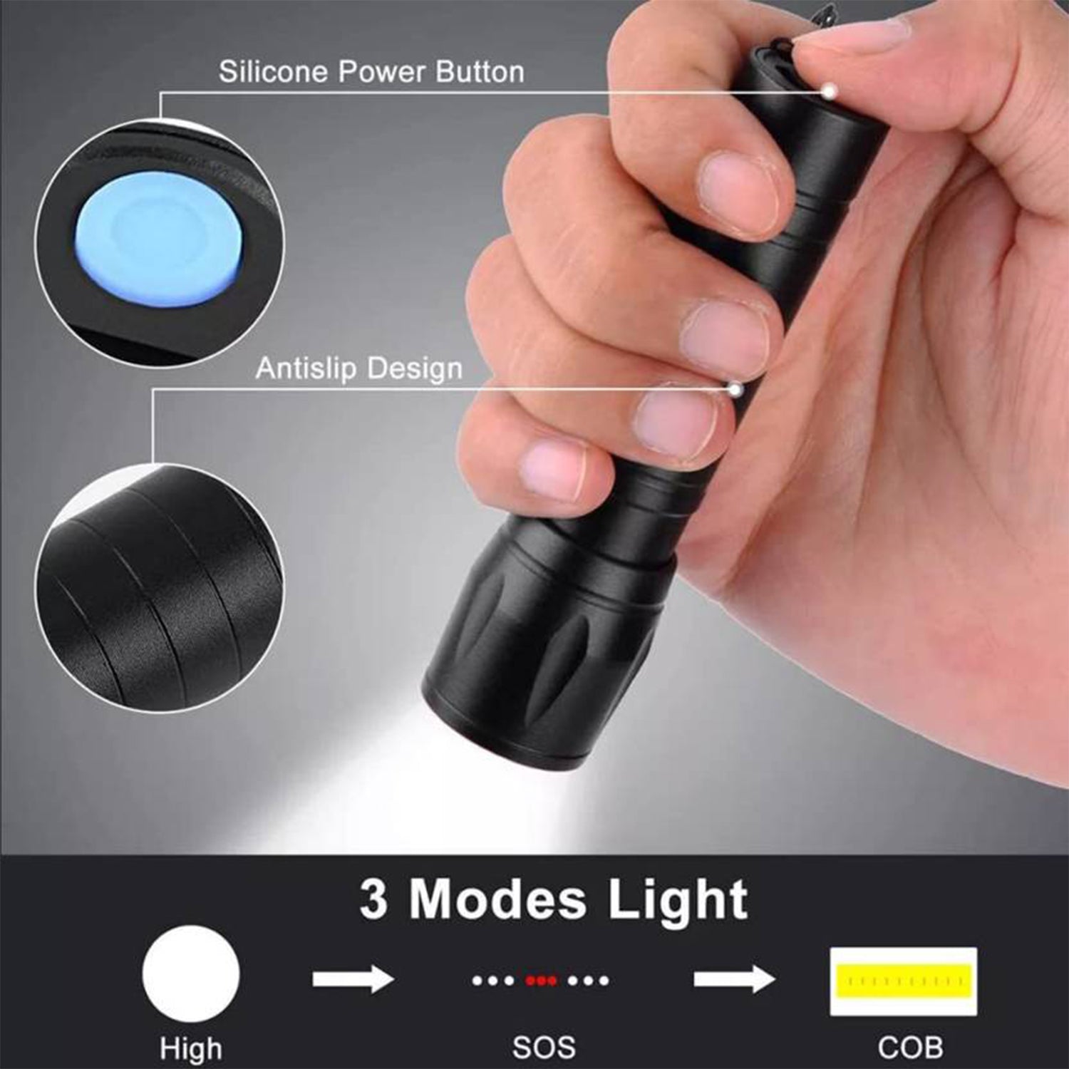 Mini USB Rechargeable Flashlight