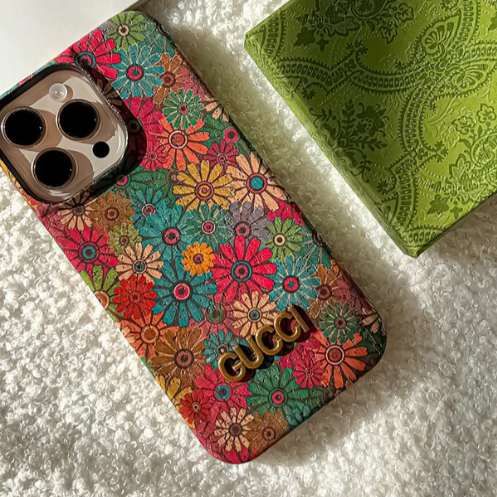 Gucci Luxe Floral Print iPhone Mobile Case
