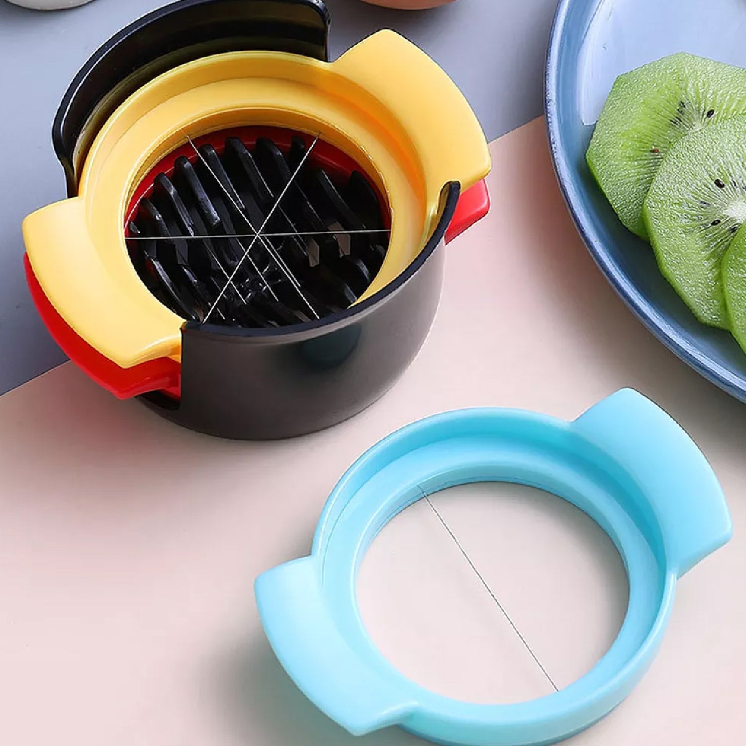 3-in-1 Stainless Steel Egg Cutter