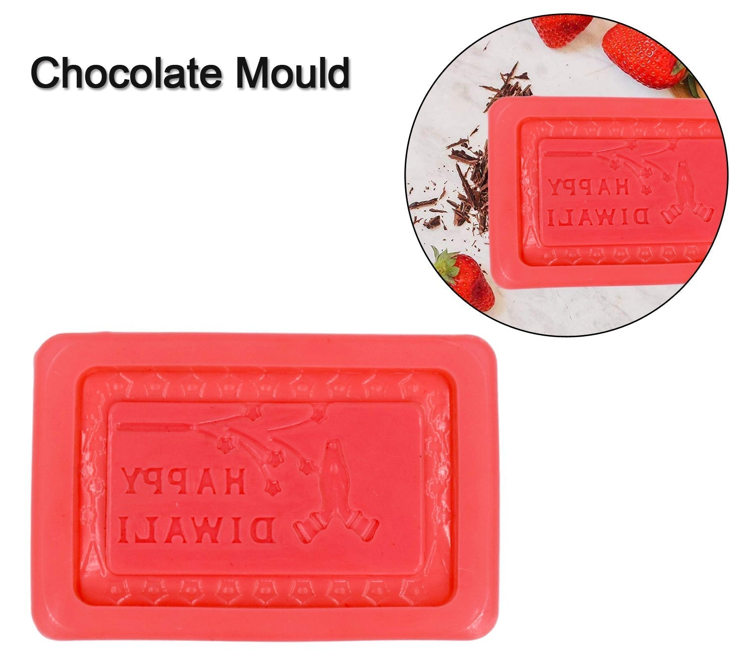 Silicone mold for shaping candies and chocolates