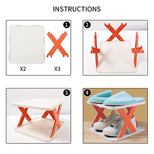 Shoe Rack for Small Spaces - 4 Layer