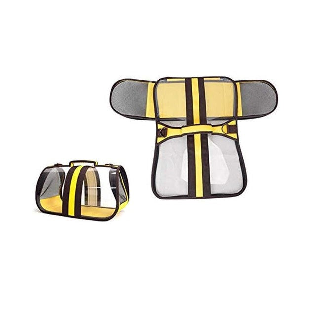 Transparent Portable Bag for Cats & Puppies - Red