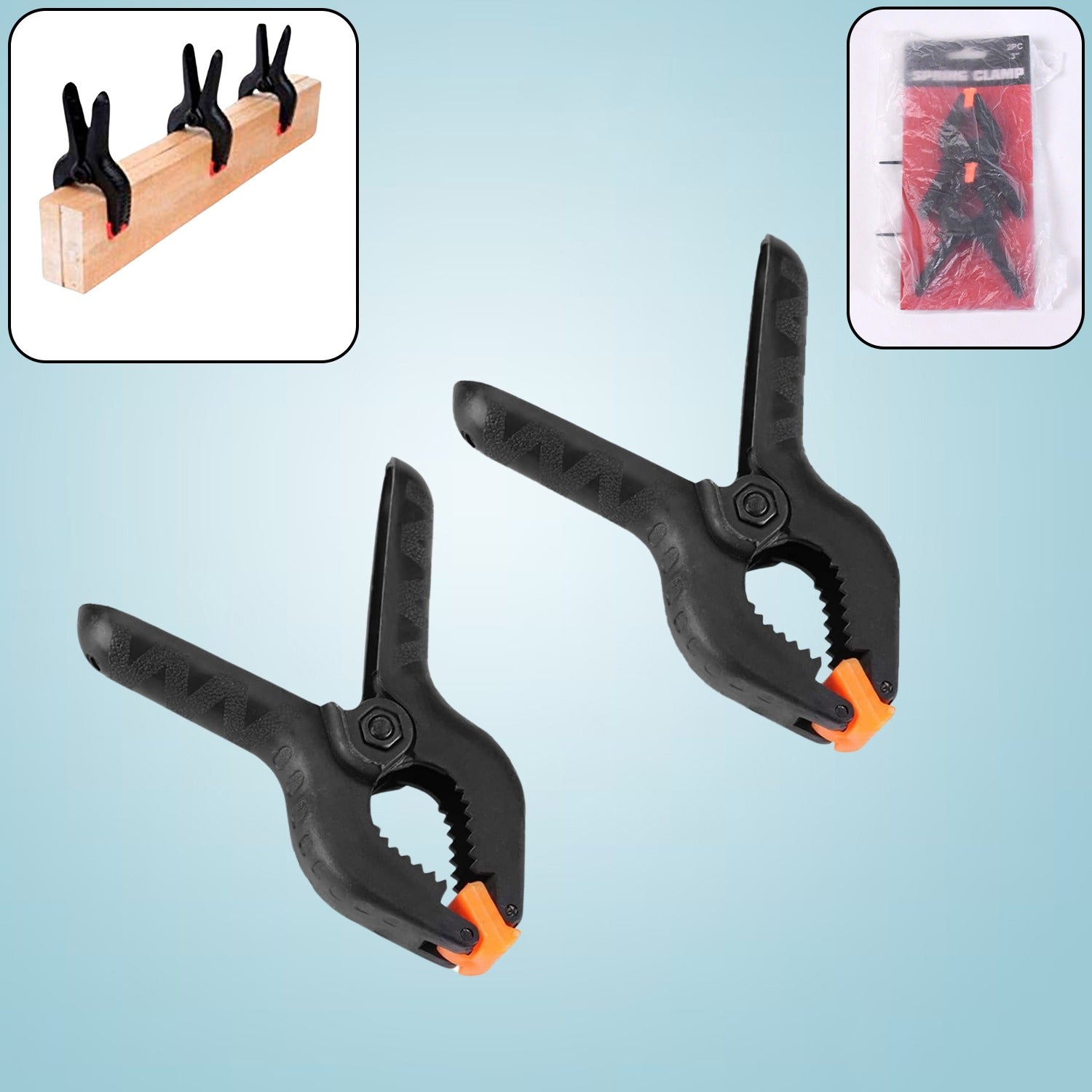 Heavy Duty 3" Clip Clamps - Set of 2