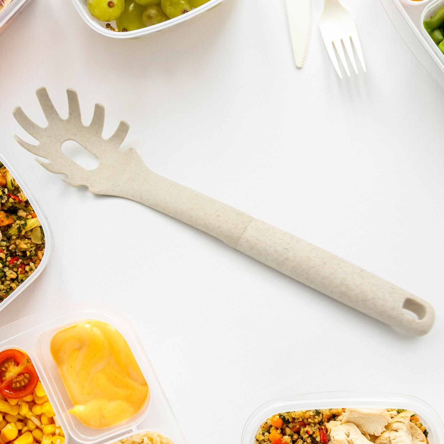 Heat-Resistant Abs Whisk and Soup Spoon