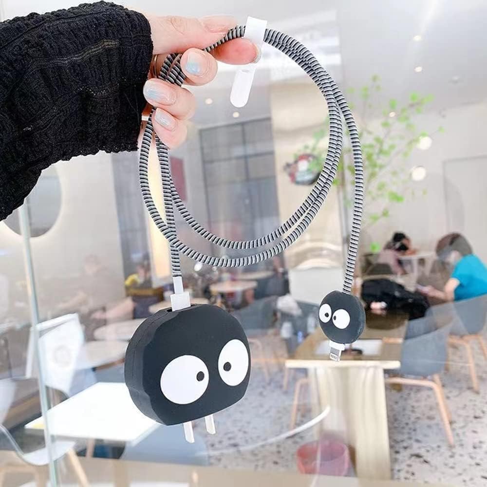 iPhone Charger Protector – Black Kitty