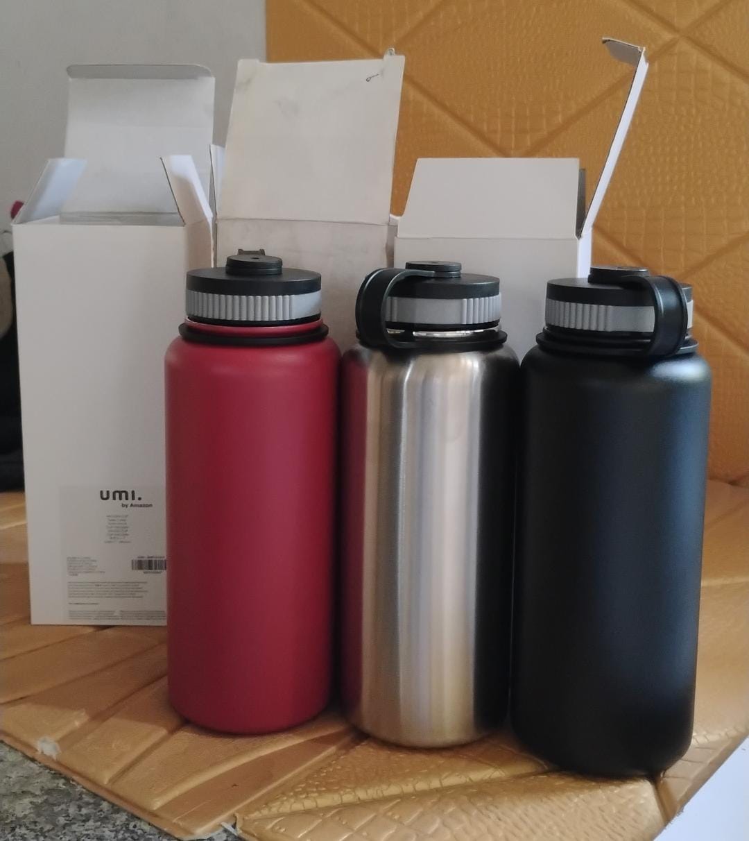Stainless Steel Vacuum Bottle 'Mixed Color' - 1000ml
