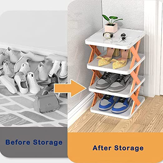 Shoe Rack for Small Spaces - 4 Layer