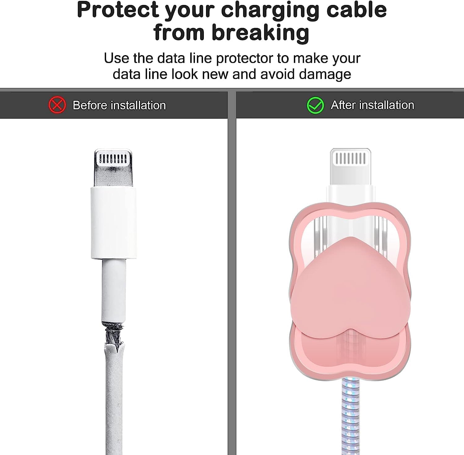 iPhone Charger Protector – Sweetheart Spark 'Pink'